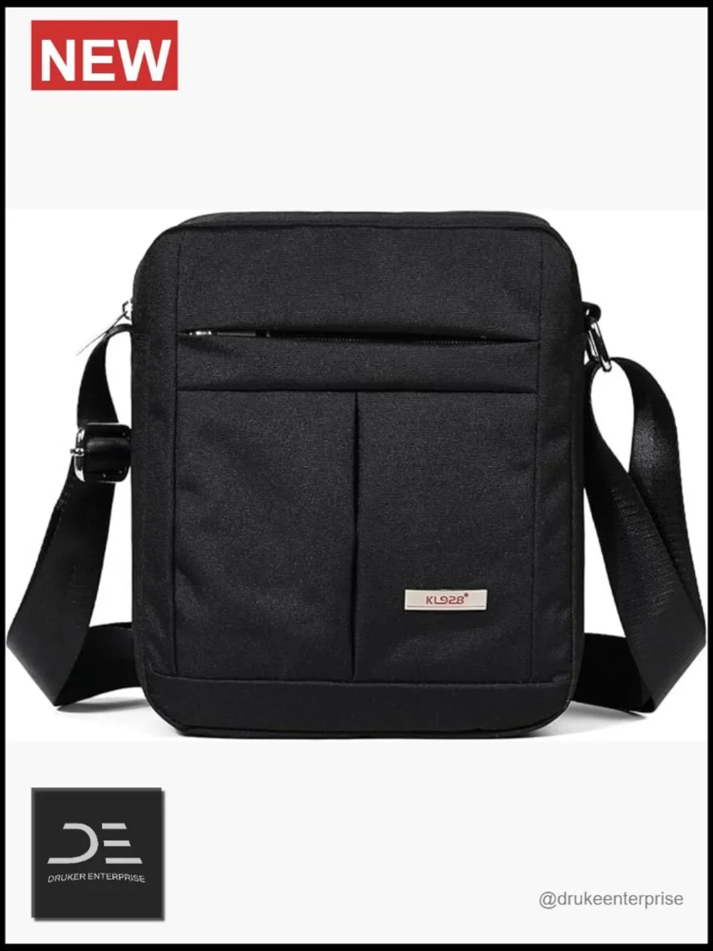 Men's Nylon Messenger Bag Crossbody Casual Travel Work Bag